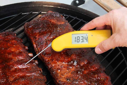 ThermoWorks Thermapen testing some ribs.